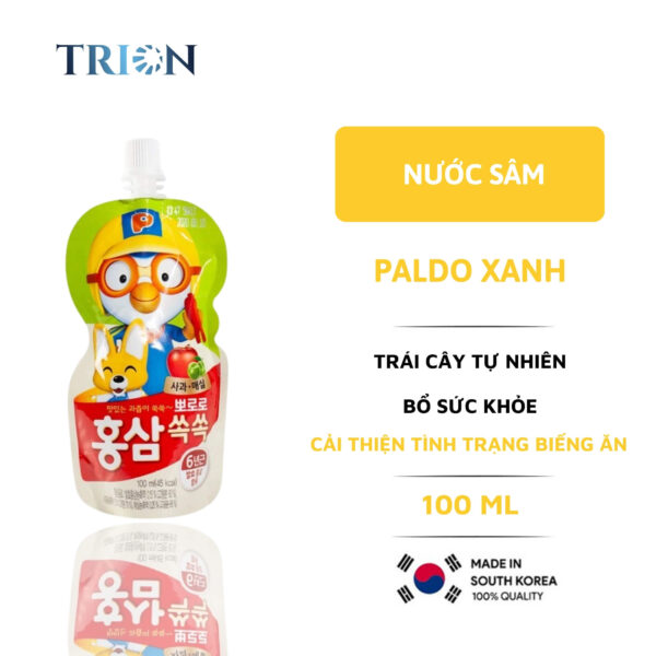 Nước Hồng Sâm Pororo Hàn Quốc 100ml Vị Táo