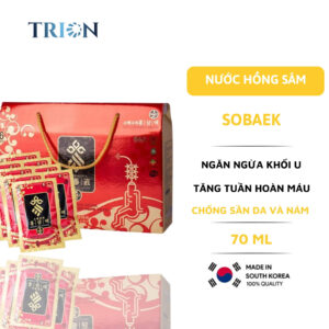Nước Hồng Sâm 6 Năm Tuổi Sobaek Hàn Quốc 30 Gói x 70ml