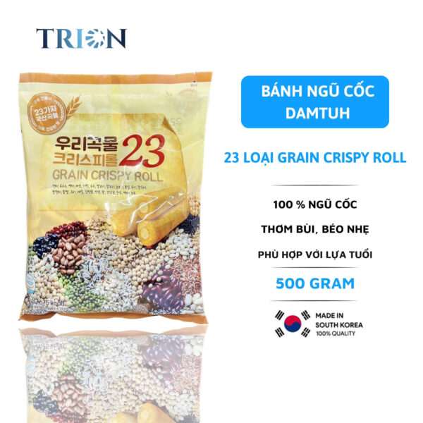 Bánh Xốp Ngũ Cốc 23 Loại Grain Crispy Roll Hàn Quốc chính hãng 500g