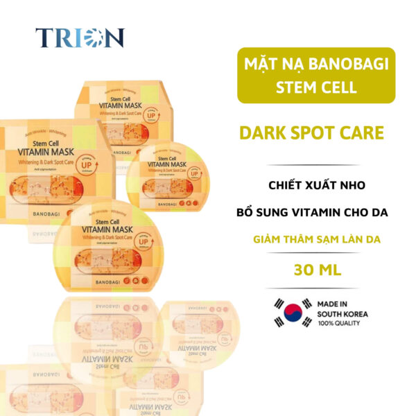 Combo 10 Miếng Mặt Nạ Giấy Banobagi Dưỡng Ẩm Trắng Da Stem Cell Vitamin Mask 30ml