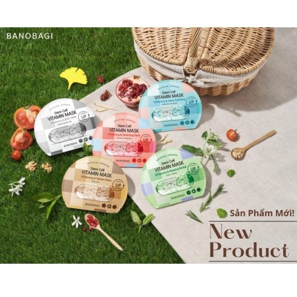 Mặt Nạ Banobagi Stem Cell Vitamin Mask Whitening and BHA-AHA 30g