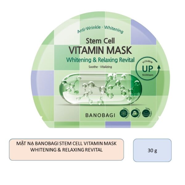 Mặt Nạ Banobagi Stem Cell Vitamin Mask Whitening and Relaxing Revital 30g