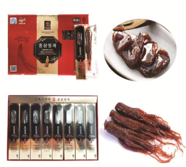 Hồng Sâm Củ Khô Tẩm Mật Ong Sobeak Korea Premium 300G