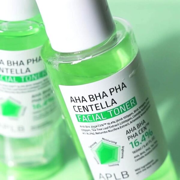 Toner Dưỡng Ẩm Giảm Mụn Dịu Da APLB AHA BHA PHA Centella Facial Toner 160ml