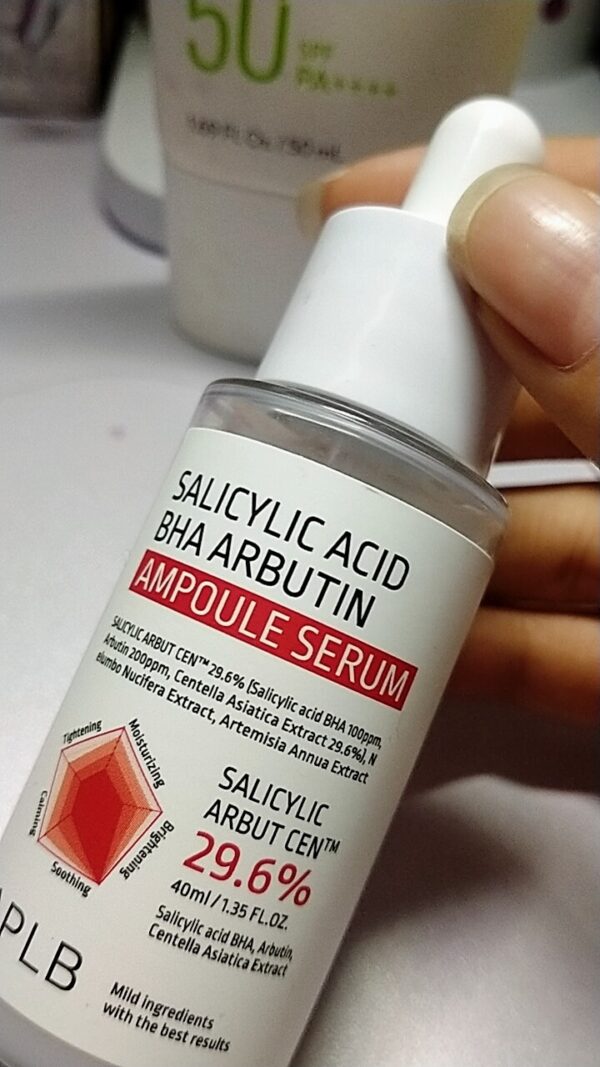 Serum Dưỡng Ẩm Giảm Mụn Trắng Da APLB Salicylic Acid BHA Arbutin Ampoule Serum 40ml